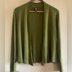 Eileen Fisher Silk Cashmere Cedar Green Cardigan